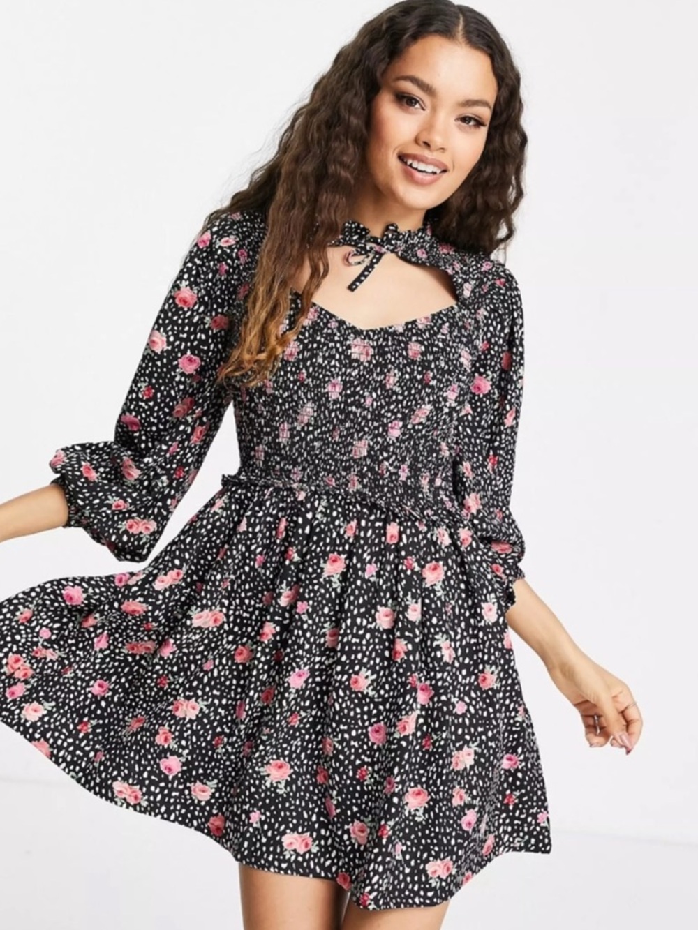 Miss Selfridge Petite Floral Mini Dress